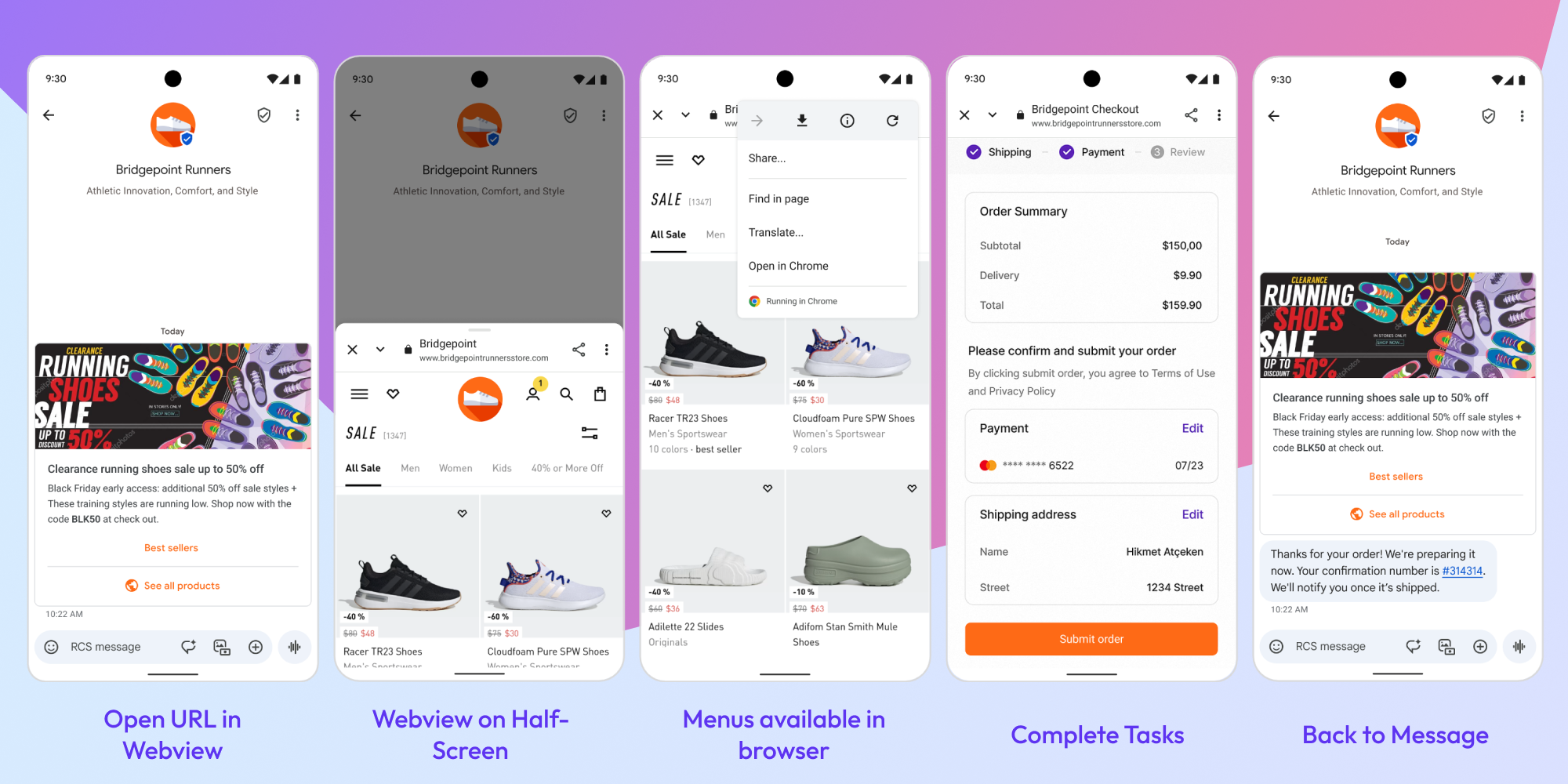 With RCS, users now do not have to leave the messaging window